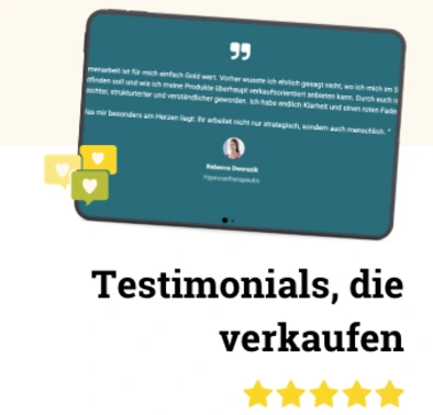 Testimonials, die verkaufen